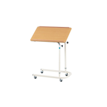 Standard overbed table with castors